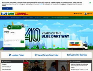 bluedart.com screenshot