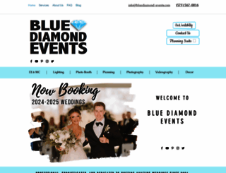 bluediamond-events.com screenshot