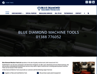 bluediamondmachinetools.co.uk screenshot