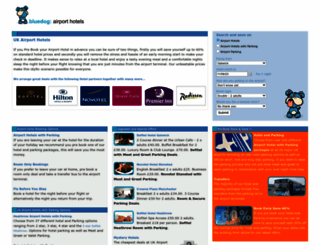 bluedogairporthotels.co.uk screenshot
