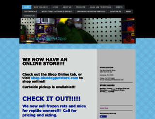 bluedogpetstore.com screenshot