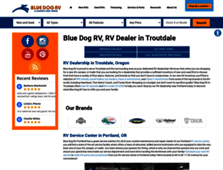 bluedogrvportland.com screenshot