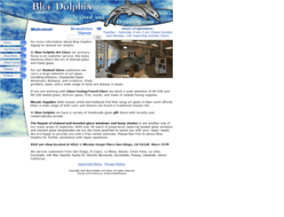 bluedolphinglass.com screenshot