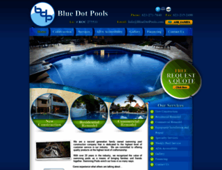bluedotpools.com screenshot