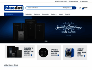 bluedotsafes.com screenshot
