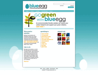 blueeggcommunications.com screenshot