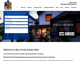 bluefamilyestatesales.com screenshot
