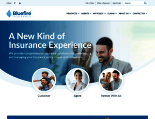 bluefireinsurance.com screenshot