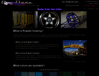 blueflamepowder.com screenshot
