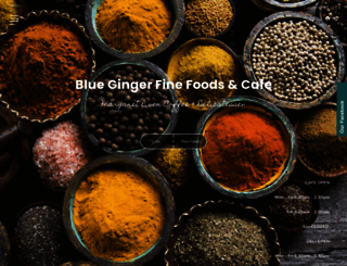 bluegingerfinefoods.com screenshot