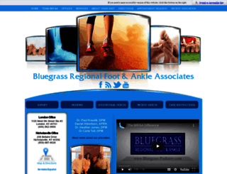 bluegrass-podiatry.com screenshot