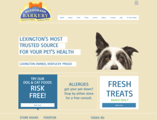 bluegrassbarkery.com screenshot
