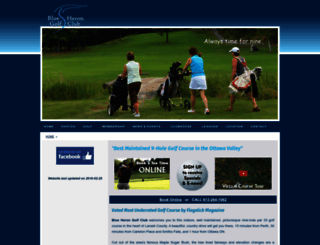 blueheron.golf screenshot