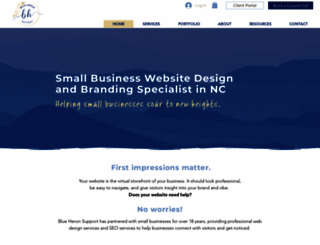 blueheronsupport.com screenshot