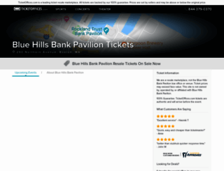bluehillsbankpavilion.ticketoffices.com screenshot