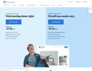 bluehost.com screenshot