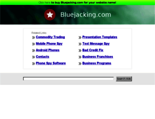 bluejacking.com screenshot
