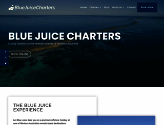 bluejuicecharters.com.au screenshot