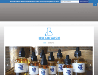 bluelabvapors.com screenshot