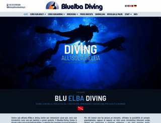 bluelbadiving.it screenshot