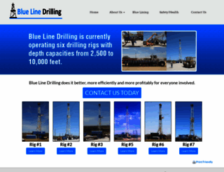 bluelinedrilling.com screenshot