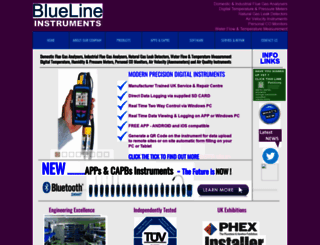 bluelineinstruments.co.uk screenshot