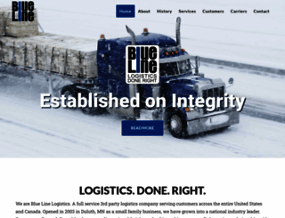 bluelinelogistics.com screenshot