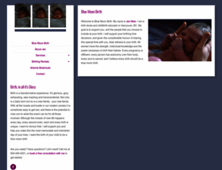 bluemoonbirth.ca screenshot