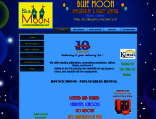 bluemoonbouncy.com screenshot