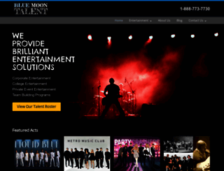 bluemoontalent.com screenshot