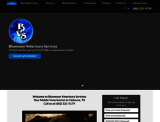 bluemoonvetservices.com screenshot
