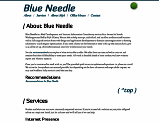 blueneedle.com screenshot