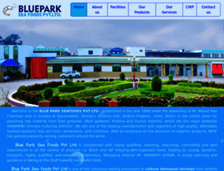 blueparkseafoods.com screenshot