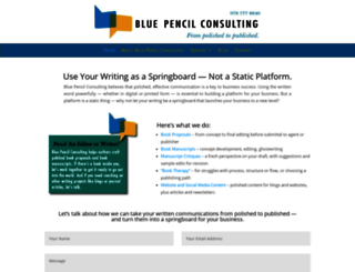 bluepencilconsulting.com screenshot