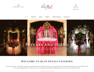 bluepetalscatering.com screenshot