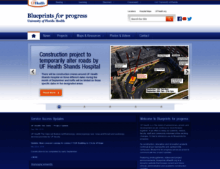 blueprints.ufhealth.org screenshot
