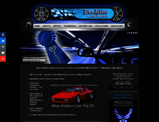 blueribbonautoservice.com screenshot