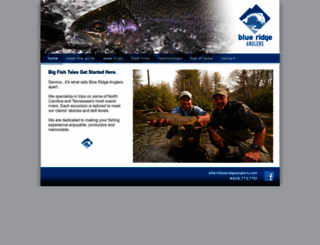 blueridgeanglers.com screenshot