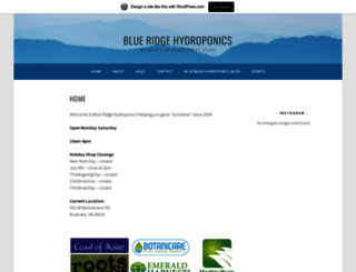 blueridgehydro.wordpress.com screenshot