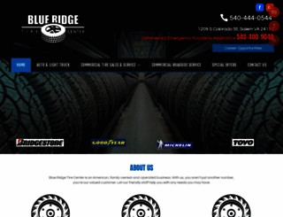 blueridgetirecenter.com screenshot