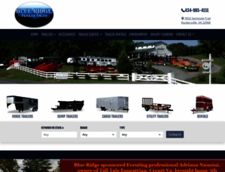 blueridgetrailer.com screenshot