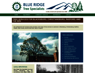 blueridgetreespecialists.com screenshot