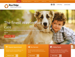 blueridgevetclinic.com screenshot