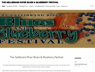 bluesandblueberryfestival.com.au screenshot