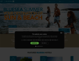blueseahotels.com screenshot