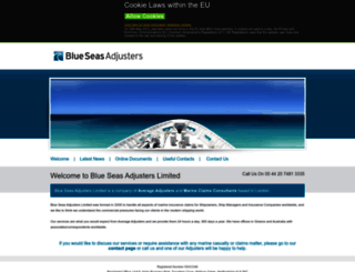 blueseasadjusters.com screenshot