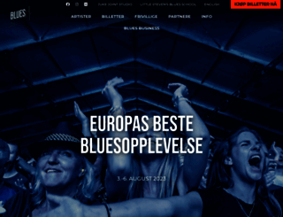bluesfest.no screenshot