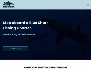 bluesharkcharters.com screenshot
