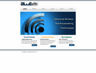 blueshiftwireless.com screenshot