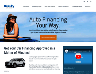 blueskyautofinance.com screenshot